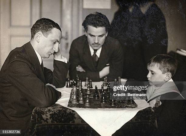 After an absence of over six months, Samuel Rzeschewski, the noted child chess prodigy and exhibition player, returned yesterday to New York, where,...