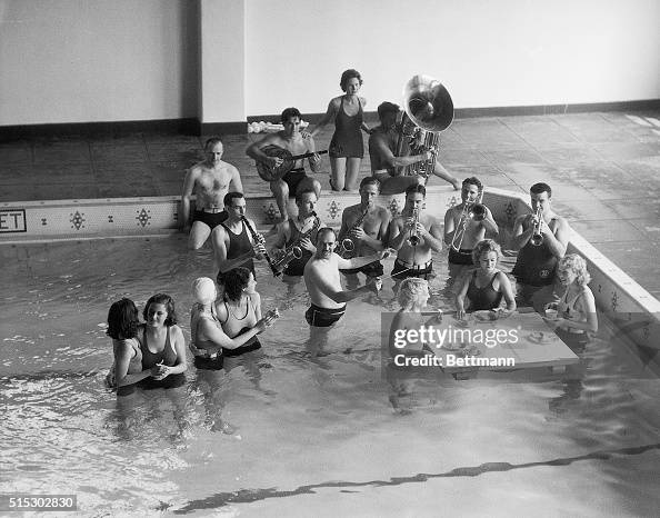 Jazz Band Playing in a Hotel Pool Jazz Band Playing in a Hotel Pool