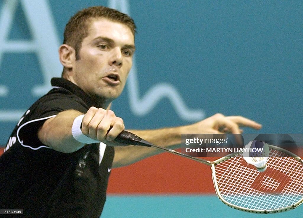Geoff Bellingham of New Zealand in his mens single