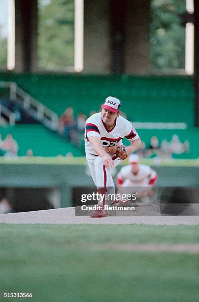 Chicago White Sox pitcher Tom Seaver is shown during game against the Oakland A's.