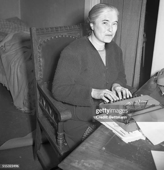 Anna Seghers Using Typewriter Anna Seghers Using Typewriter