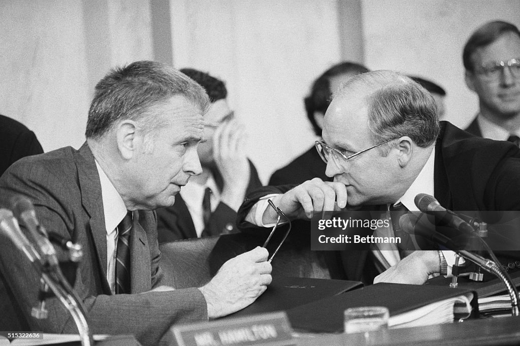 Lee Hamilton and Richard Cheney