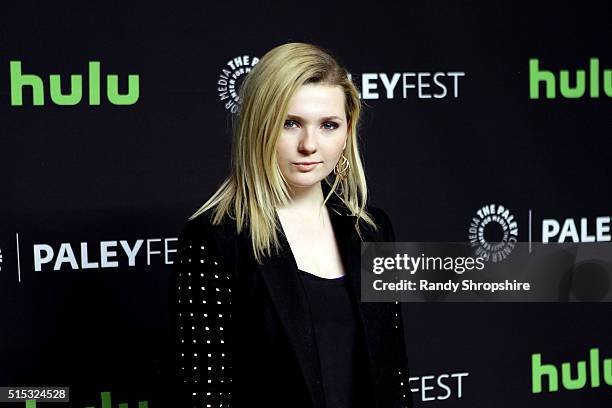 Abigail Breslin attends The Paley Center for Media's 33rd Annual PaleyFest Los Angeles "Scream Queens" at Dolby Theatre on March 12, 2016 in...