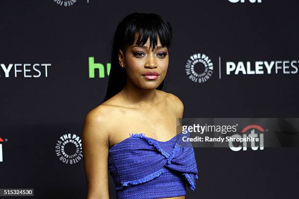 Keke Palmer attends The Paley Center for Media's 33rd Annual PaleyFest Los Angeles "Scream Queens" at Dolby Theatre on March 12, 2016 in Hollywood,...