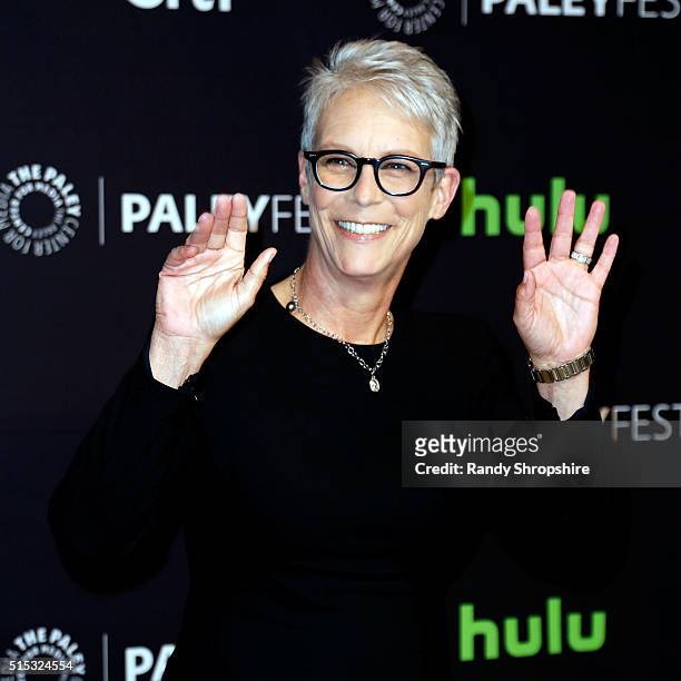 Jamie Lee Curtis attends The Paley Center for Media's 33rd Annual PaleyFest Los Angeles "Scream Queens" at Dolby Theatre on March 12, 2016 in...