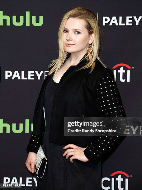 Abigail Breslin attends The Paley Center for Media's 33rd Annual PaleyFest Los Angeles "Scream Queens" at Dolby Theatre on March 12, 2016 in...