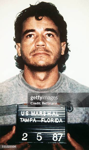 Tampa, Fla.: Carlos Enrique Lehder Rivas, a former Colombian politician accused of heading a ring responsible for smuggling 74 percent of the Cocaine...