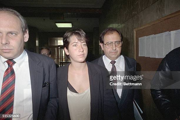 New York: Vanessa Vadim, the 21-year-old daughter of actress Jane Fonda and French director Roger Vadim leaves court in lower Manhattan after...