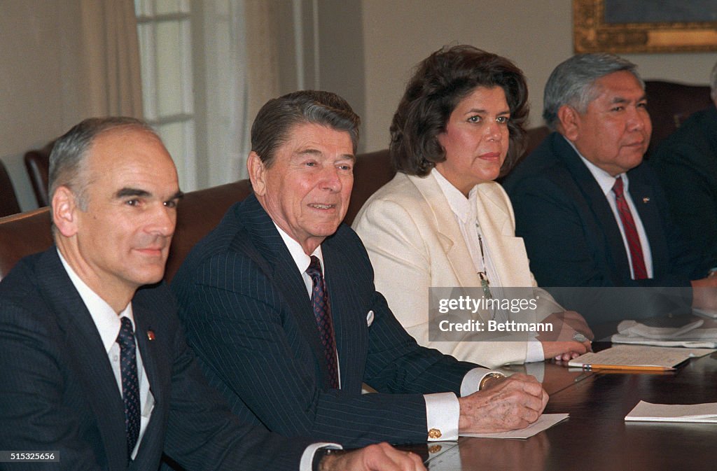 Ronald Reagan Meeting with Native American Leaders