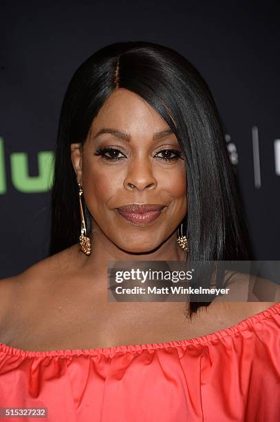 Actress Niecy Nash arrives at The Paley Center For Media's 33rd Annual PALEYFEST Los Angeles ÒScream Queens" at Dolby Theatre on March 12, 2016 in...