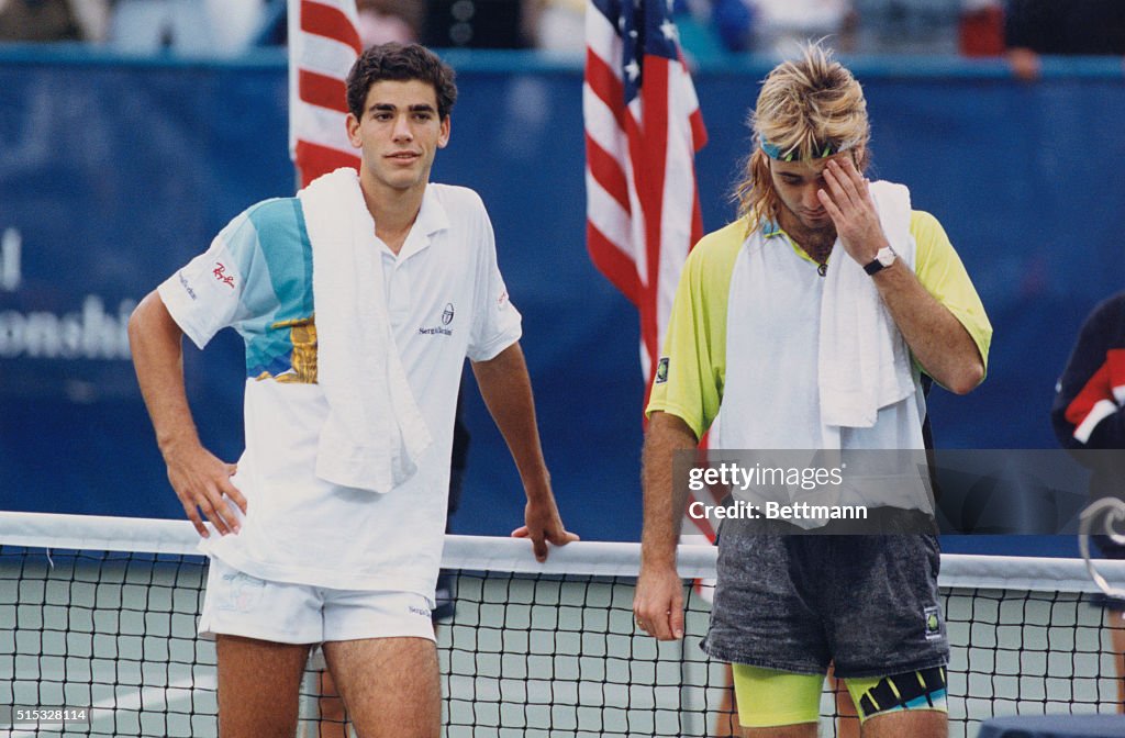 Pete Sampras and Andre Agassi