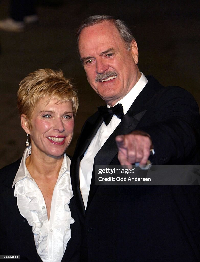 John Cleese Partner British actor John Cleese and his wife Alice Faye arrive for the ...