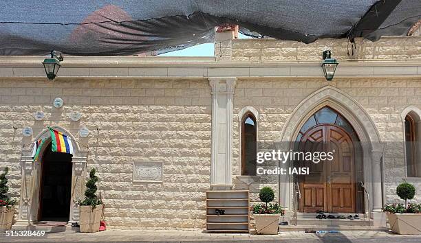 the druze shrine, maqam abu ibrahim - maqam ibrahim stock pictures, royalty-free photos & images