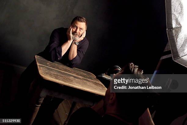 Actor Nick Offerman, attends The Samsung Studio at SXSW 2016 on March 12, 2016 in Austin, Texas.