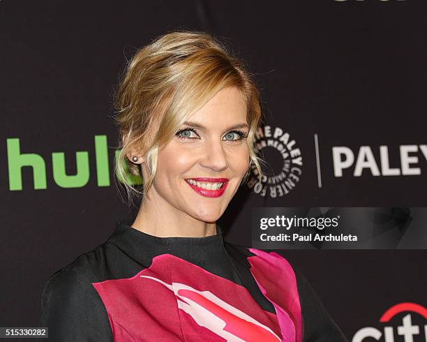 Actress Rhea Seehorn attends the 33rd Annual PaleyFest Los Angeles featuring "Better Call Saul" at The Dolby Theatre on March 12, 2016 in Hollywood,...