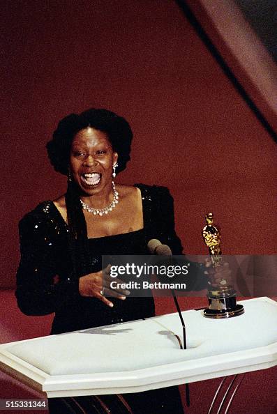 Whoopi Goldberg Holding Oscar Whoopi Goldberg Holding Oscar