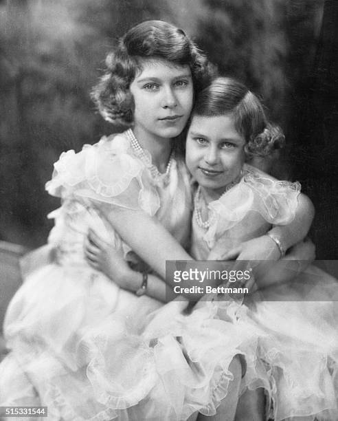 Latest Portrait Of Britain's Princesses--From war pressed England comes this charming photograph of her two best loved young ladies--the two young...