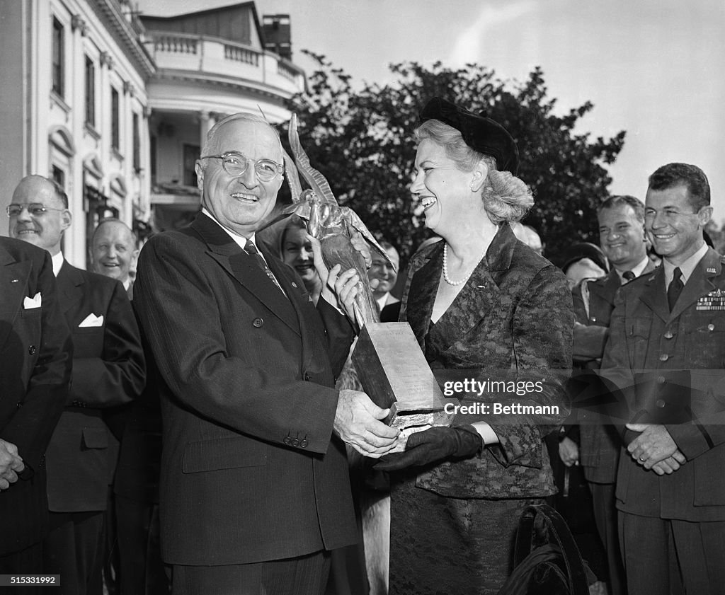 Harry Truman with Jacqueline Cochran
