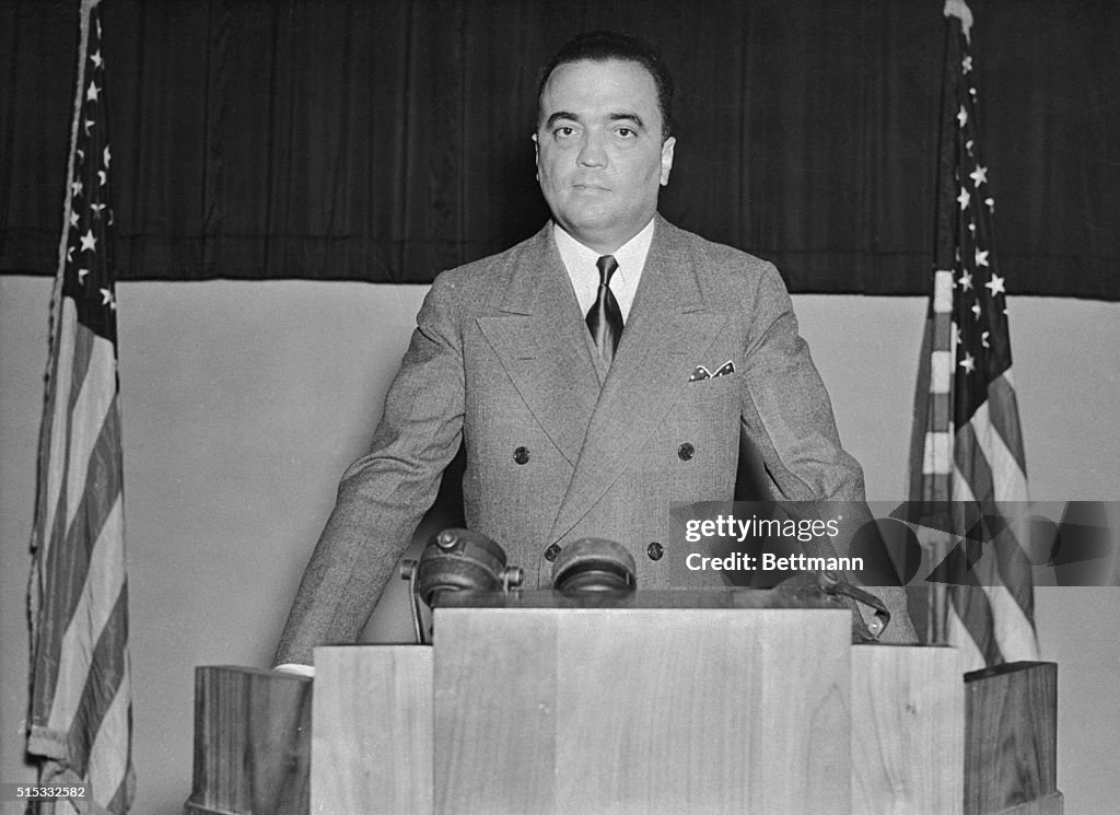 J. Edgar Hoover Delivering Address