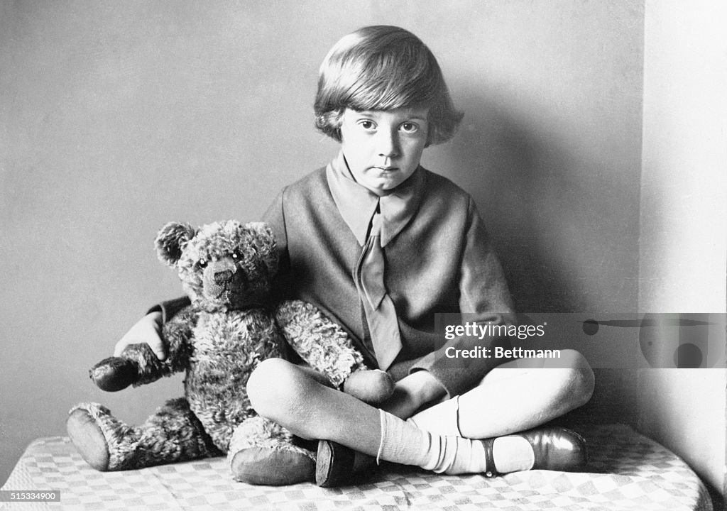 Christopher Robin Milne And Teddy Bear
