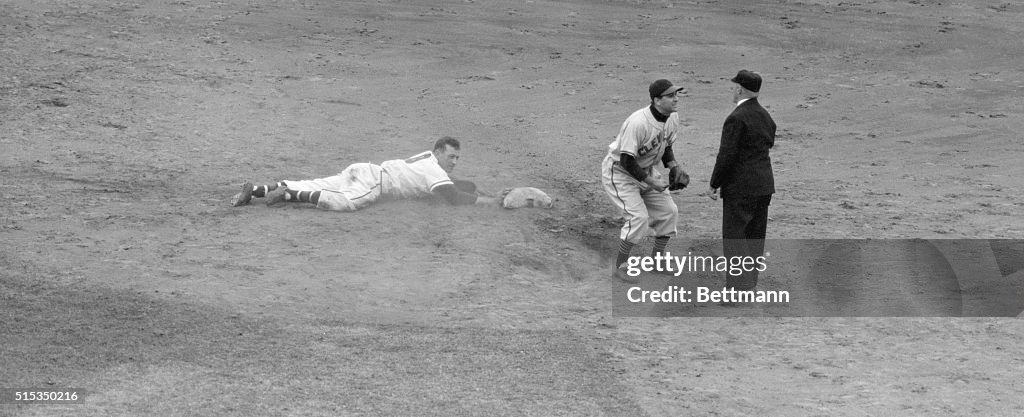 Player Argues With Umpire In 1948 Series