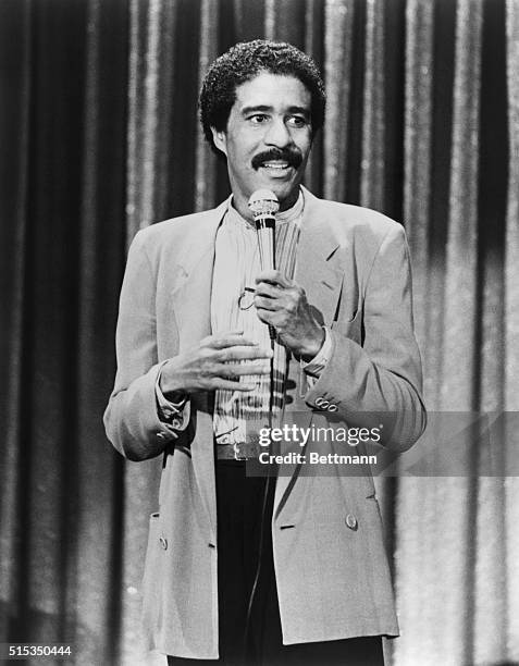 Richard Pryor performs his stand-up comedy routine in a scene from his 1982 movie Richard Pryor: Live on the Sunset Strip