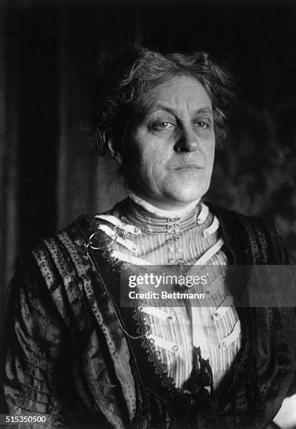 Carrie Chapman Catt , American woman suffrage leader and lecturer. Undated photograph.