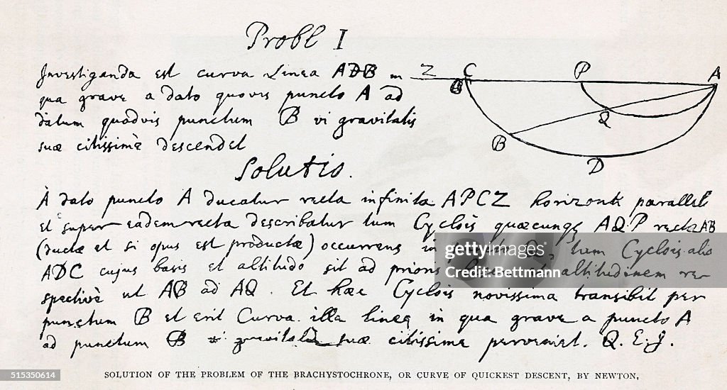 Netwtons Notes Isaac Newton's , notes and illustration for the solution of the... News ...