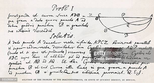 Newton Math Note Isaac Newton's , notes and illustration for the solution of the... News ...