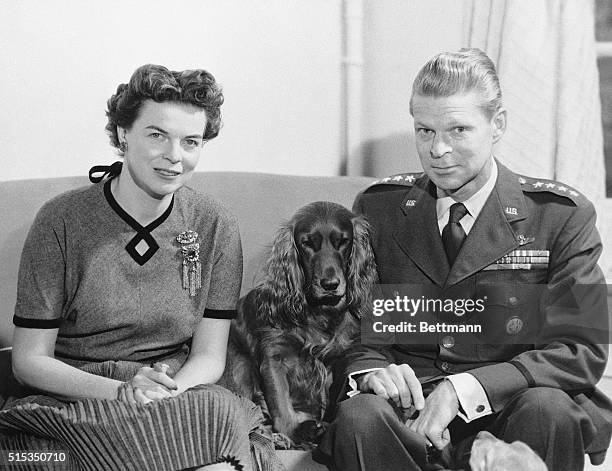 Fontainbleau, France- General Lauris Norstad, pictured above with his wife, Isabelle and their dog Mugsy in their Fontainbleau home, has been named,...