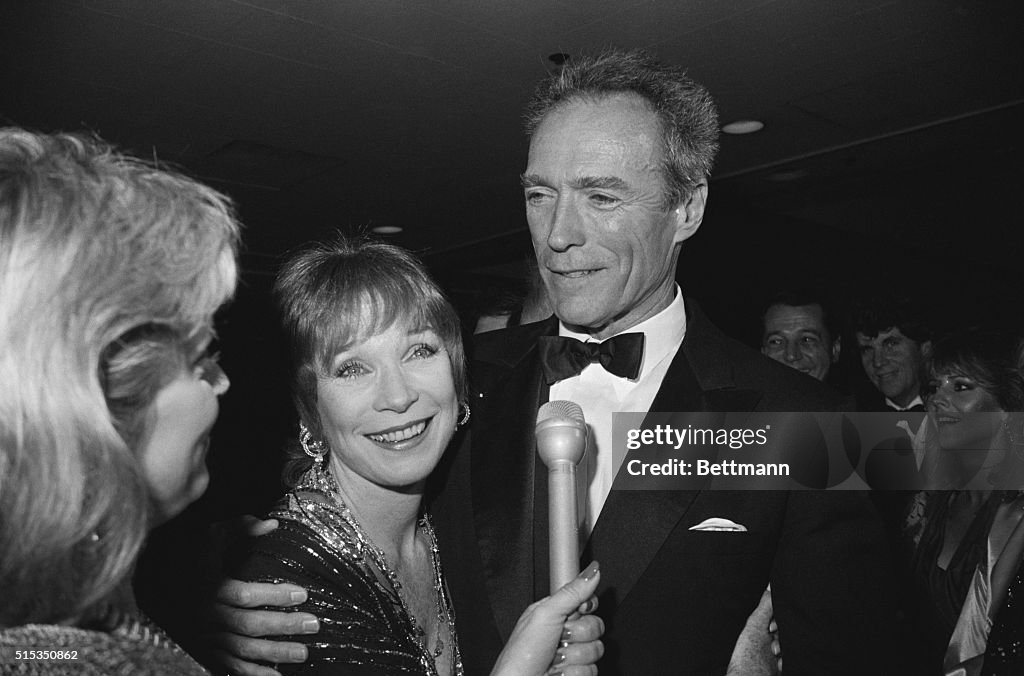 Clint Eastwood Hugs Shirley Maclaine