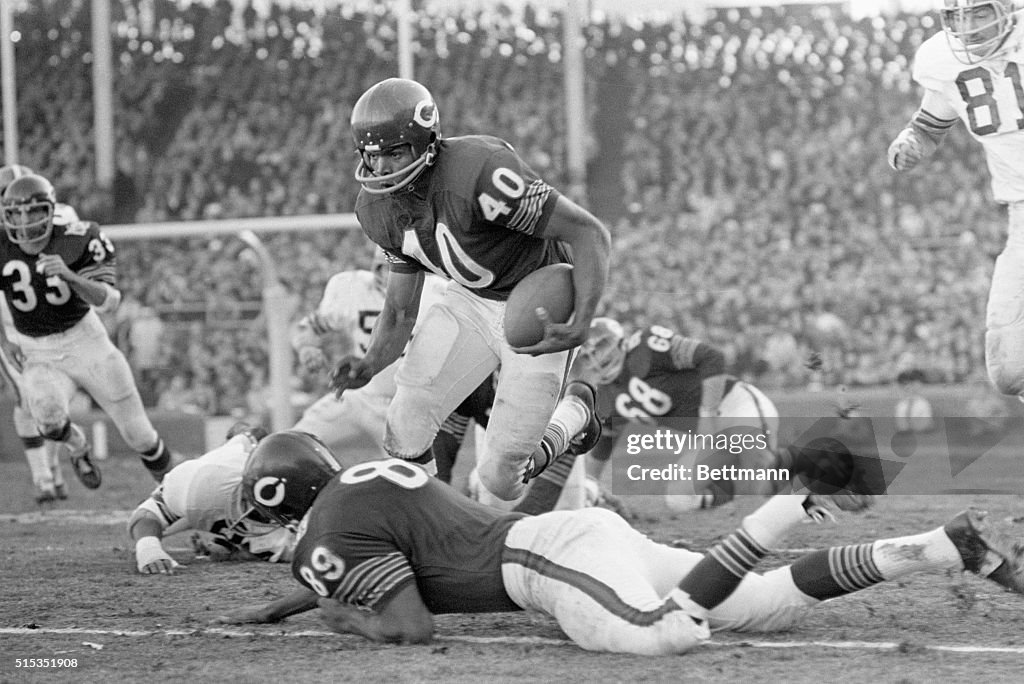 Bears Gayle Sayers Rushing During A Game