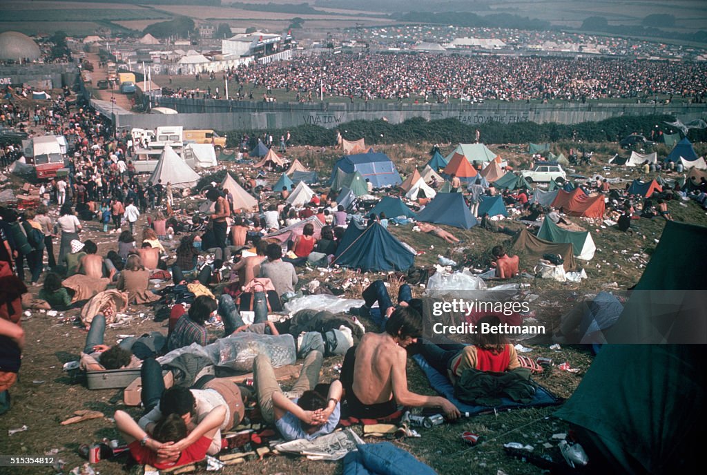 Camping Area at Isle of Wight Festival