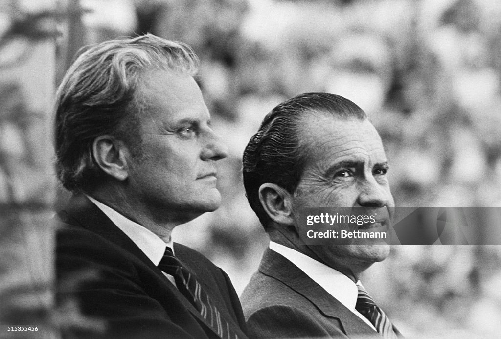 Richard Nixon with Billy Graham