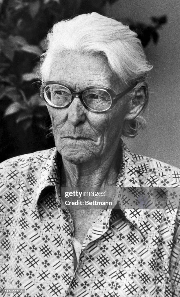 Maria Richey Nazca, Peru- German mathematician Maria Reiche who has devoted the ...