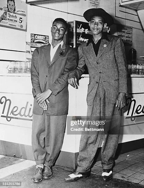 Boys in zoot suits. No other information available.