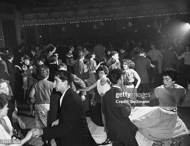 British teenagers dance to rock n' roll music.