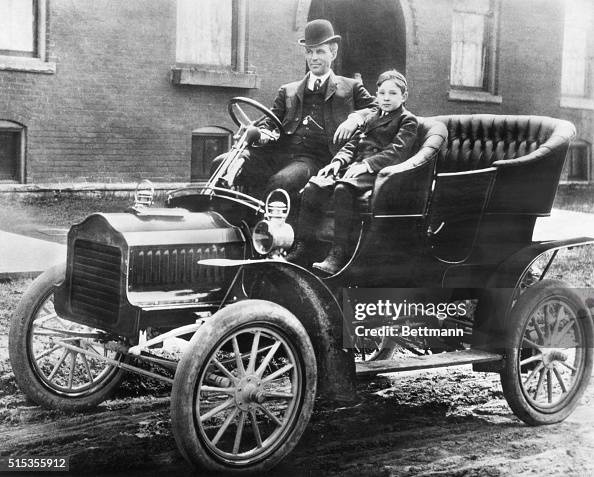 Henry And Edsel Ford In Model F