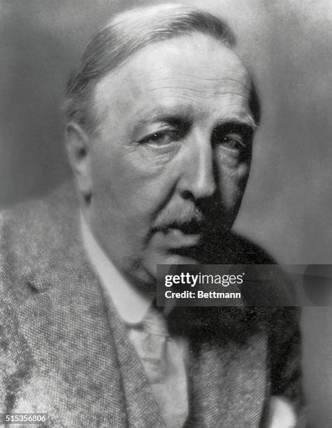 Portrait of English writer Ford Maddox Ford , from the 1920's. Ford collaborated with Joseph Conrad in novels "The Inheritors" , and "romance" , and...
