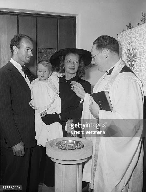 Barbara Davis Sherry , 11 months old daughter of actress Bette Davis, , was christened March 29 in St. Clement's-By-The-Sea Episcopal Church in San...