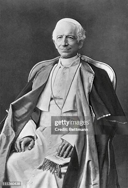 Pope Leo XIII. Photograph made in 1878.