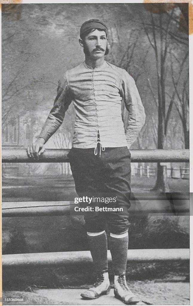 Walter Camp pictured as Yale's Captain, 1878-79