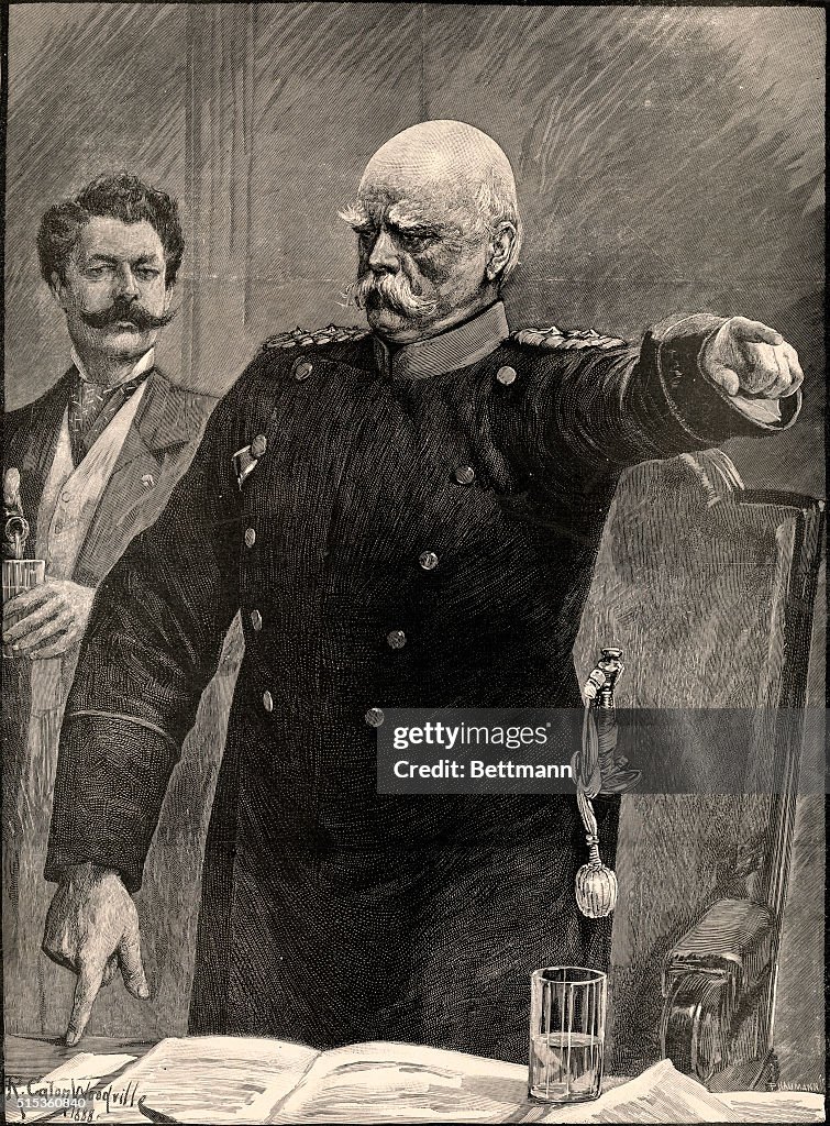 Otto Van Bismarck Giving Directions to His Men