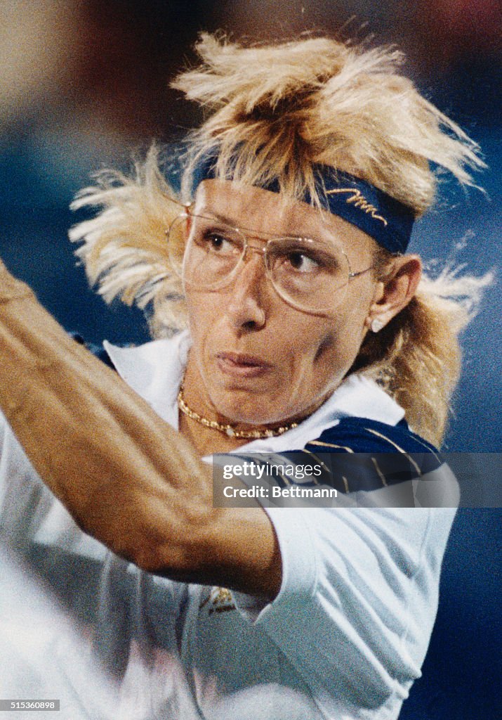 Martina Navratilova in 1990 U.S. Open