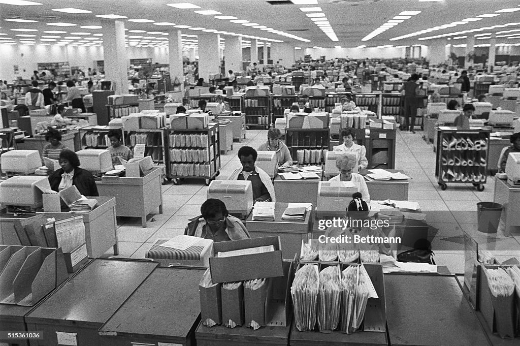 IRS Employees Process Tax Forms