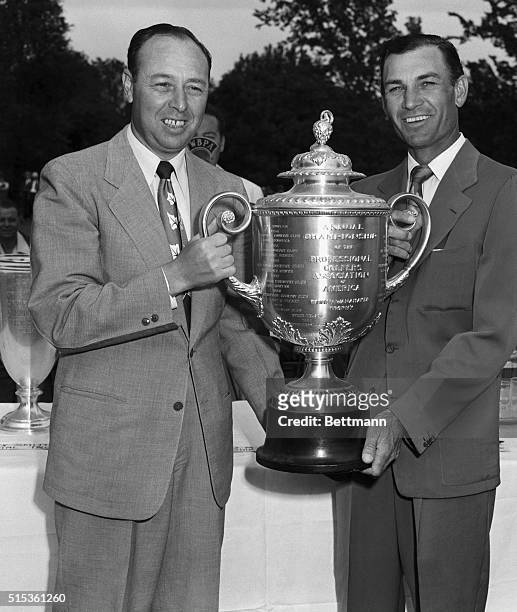 The 30th PGA Tourney, held at Norwood Hills Country Club, crowned Ben Hogan , Hershey, Pennsylvania, the 1948 Champion and Mike Turnesa, White...