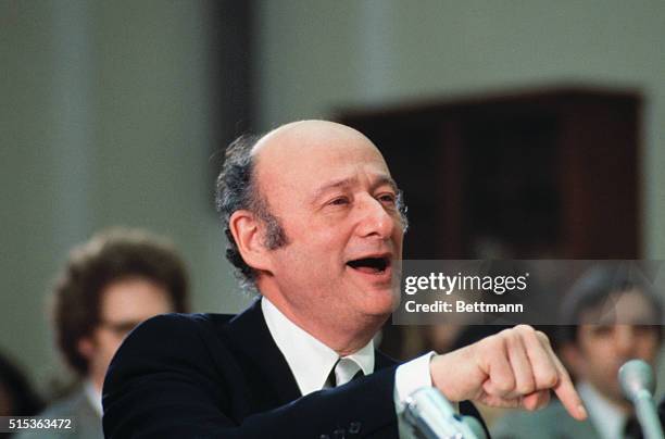 Washington, D.C.: Close ups of Edward Koch, mayor of New York City.