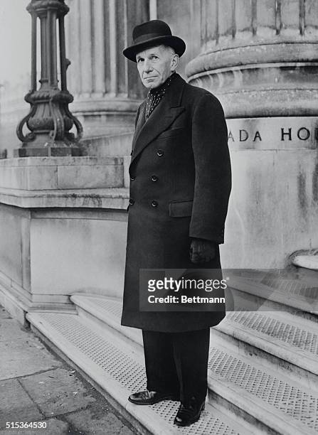 The New Governor General of Canada. London, England: Vincent Massey, who has just been appointed as governor general of Canada, leaves Canada House...