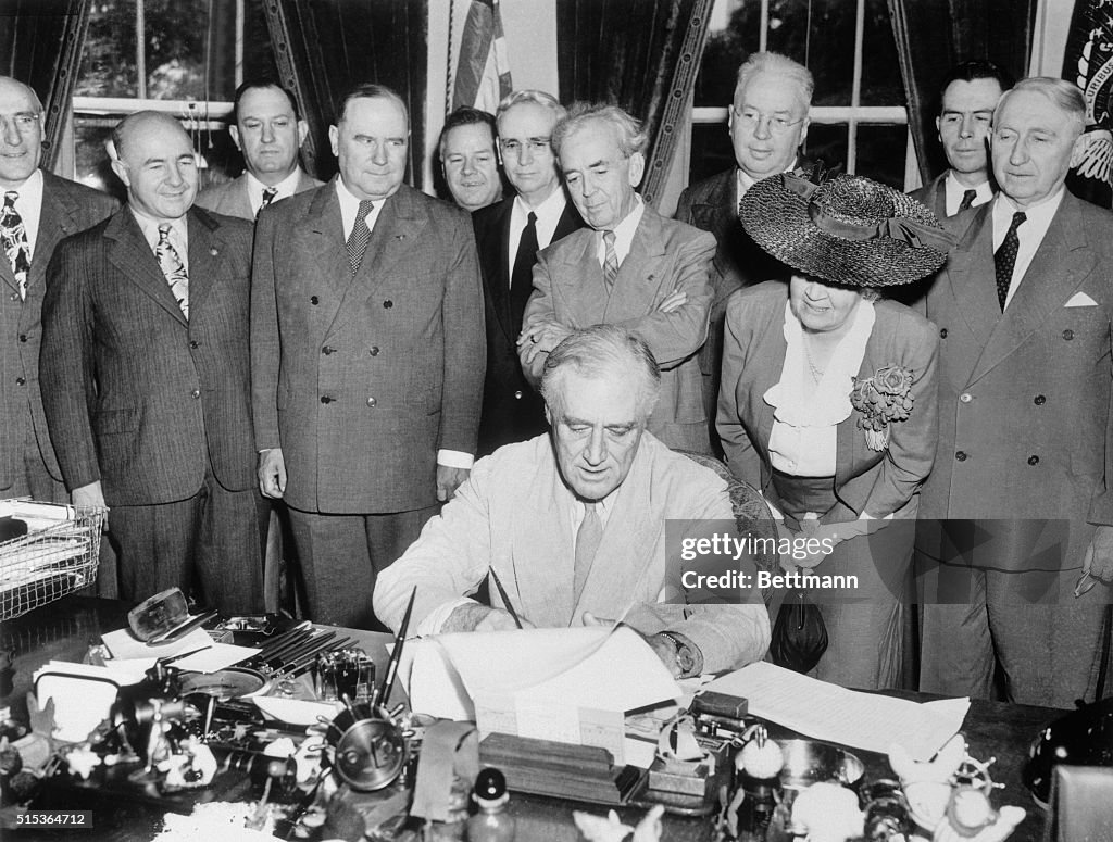 President Franklin Roosevelt Signing GI Bill of Rights