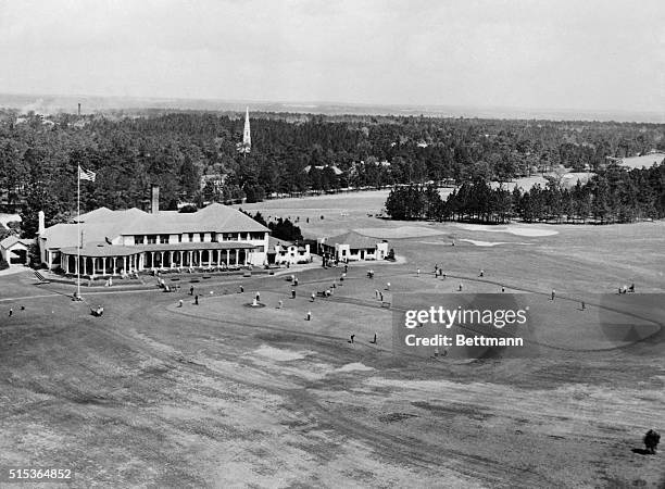 This is the Pinehurst Country Club where the Ryder Cup International matches between the pick of the pros of the U.S. And Great Britain will be...